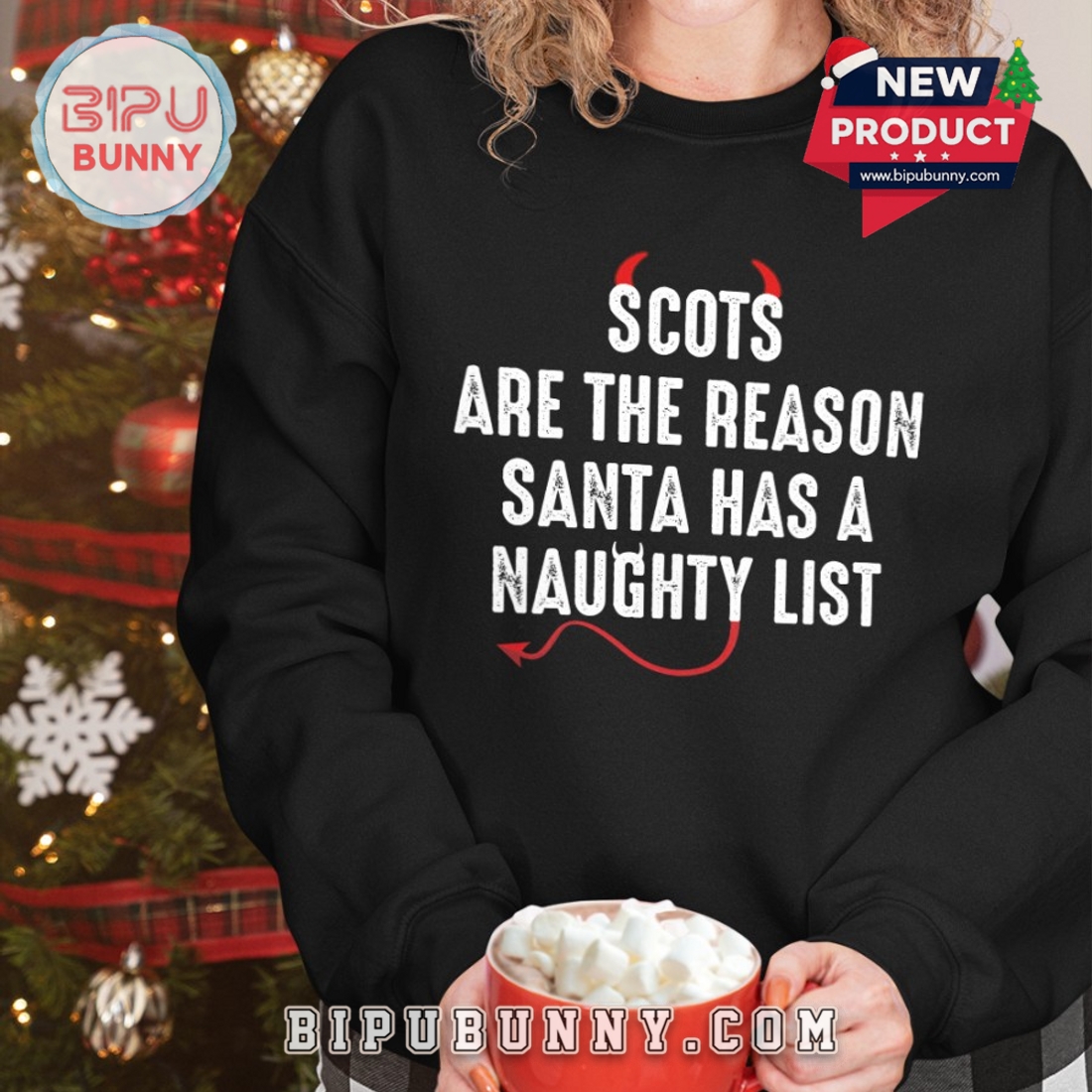 Scots Are The Reson Santa Naughty List T-Shirt Scots Are The Reson Santa Naughty List T-Shirt