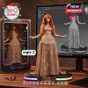 Taylor Swift “The Life of a Showgirl” figure in lace dress with glowing base and vintage-style box design!