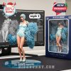 Taylor Swift “The Life of a Showgirl” figurine in blue cabaret costume on glitter base with dark blue display box!