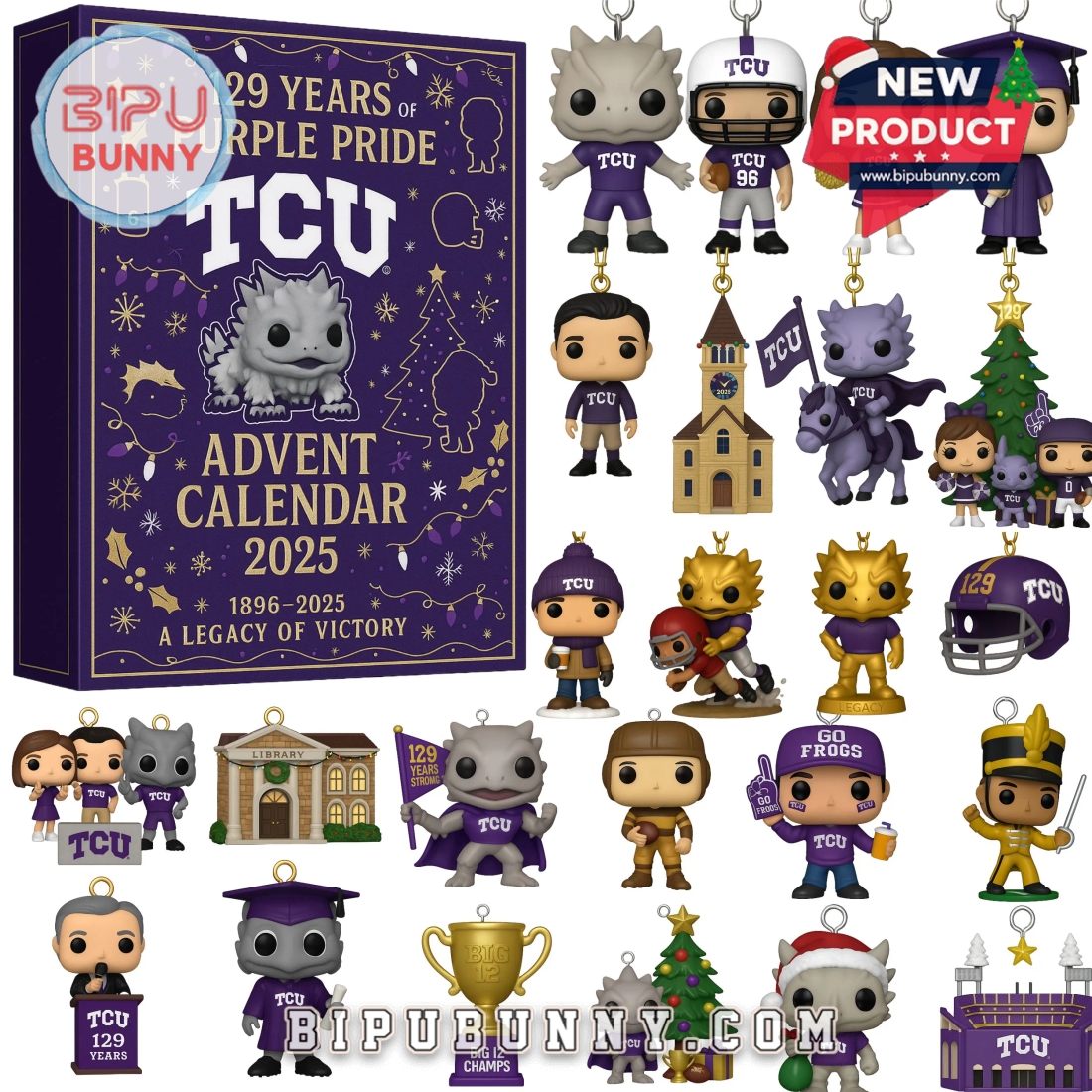 TCU Horned Frogs 129th Anniversary Advent Calendar TCU Horned Frogs 129th Anniversary Advent Calendar