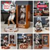 Texas Longhorns football figure collection with detailed player and coach poses beside team-themed packaging!