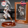Michael Taaffe Longhorns figure sprinting with ball in hand, on orange team base with matching display box!
