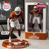 Jelani McDonald Longhorns figure in ready stance on orange base, posed with team-colored jersey and detailed box!
