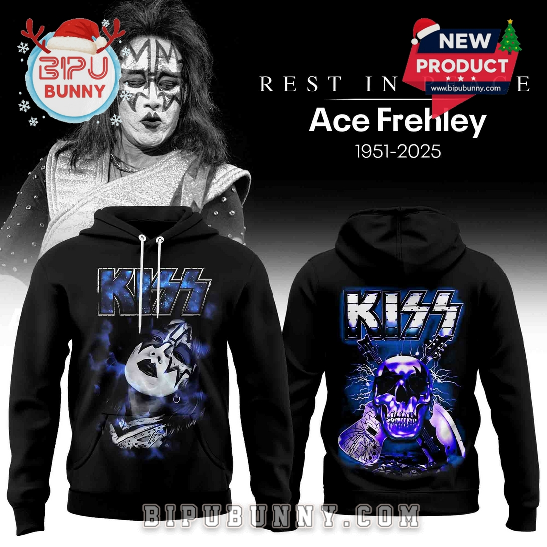 The Legend Lives Forever Ace Frehley Tribute Hoodie The Legend Lives Forever Ace Frehley Tribute Hoodie