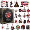 The Rolling Stones advent calendar with 24 collectible rock-themed Christmas items.