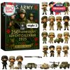 U.S. Army 250th Anniversary Advent Calendar 2025 Style 2 with mini military collectibles and figures.