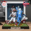 Quarterback figurine evading a defender, showcasing an intense game moment with a 
