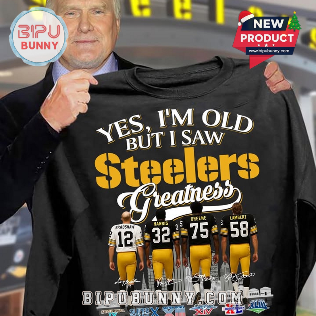 Yes. I’m Old But I Saw Steelers Greatness T-Shirt Yes. I’m Old But I Saw Steelers Greatness T-Shirt