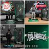 Three NBA YoungBoy figures with themed outfits and poses, each presented next to their own branded packaging featuring the 