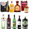 A variety of global alcohol brands in festive packaging for the holiday-themed Advent calendar!