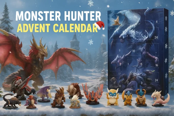 2025 Monster Hunter Advent Calendar collectible monster figures in holiday advent format