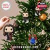Christmas tree decorated with The Vampire Diaries figurines and symbols, blending festive cheer with gothic storytelling!