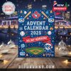 Toronto Blue Jays 2025 Advent Calendar featuring city skyline, holiday lights, and themed baseball graphics in a vibrant winter display!