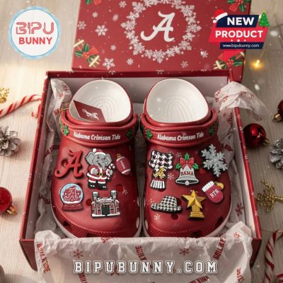 Alabama Crimson Tide Christmas 2025 Crocs Clogs