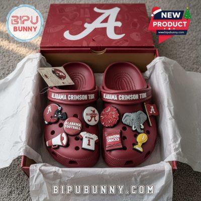 Alabama Crimson Tide Football Crocs Clogs