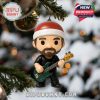 Christmas tree ornament of Alice in Chains musician in festive attire, bringing rock energy to holiday decor!