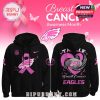 Philadelphia Eagles Breast Cancer Awareness Month hoodie with pink ribbon and team logo, including the 