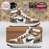 Bills sneakers featuring camouflage design, with the team's logo, 