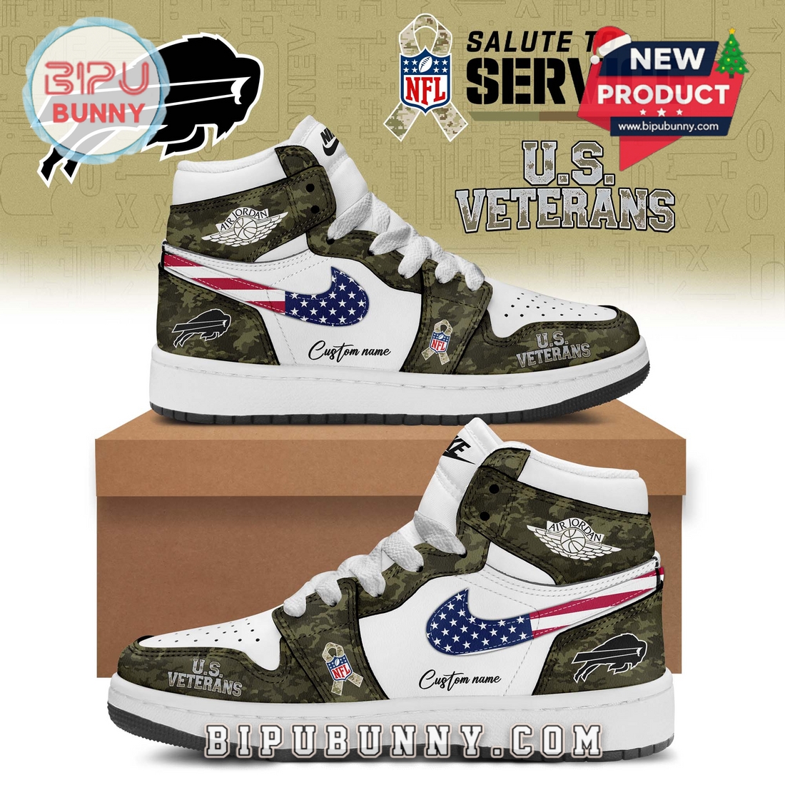 All Team NFL x US Veterans Day Limited Edition Air Jordan 1 All Team NFL x US Veterans Day Limited Edition Air Jordan 1