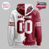 Back view showing the option for personalizing the Arizona Cardinals hoodie with a custom name and number. The design enhances team pride and individuality.