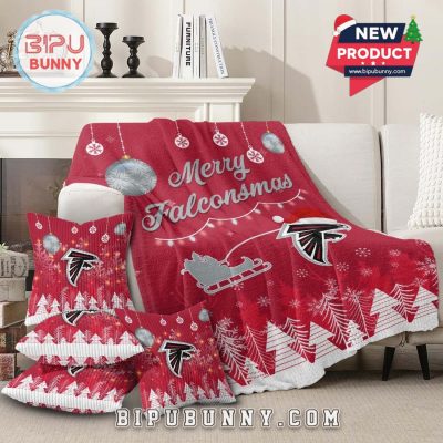 Atlanta Falcons 2025 Christmas Fleece Blanket