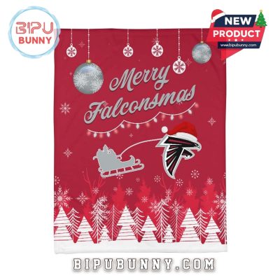 Atlanta Falcons 2025 Christmas Fleece Blanket