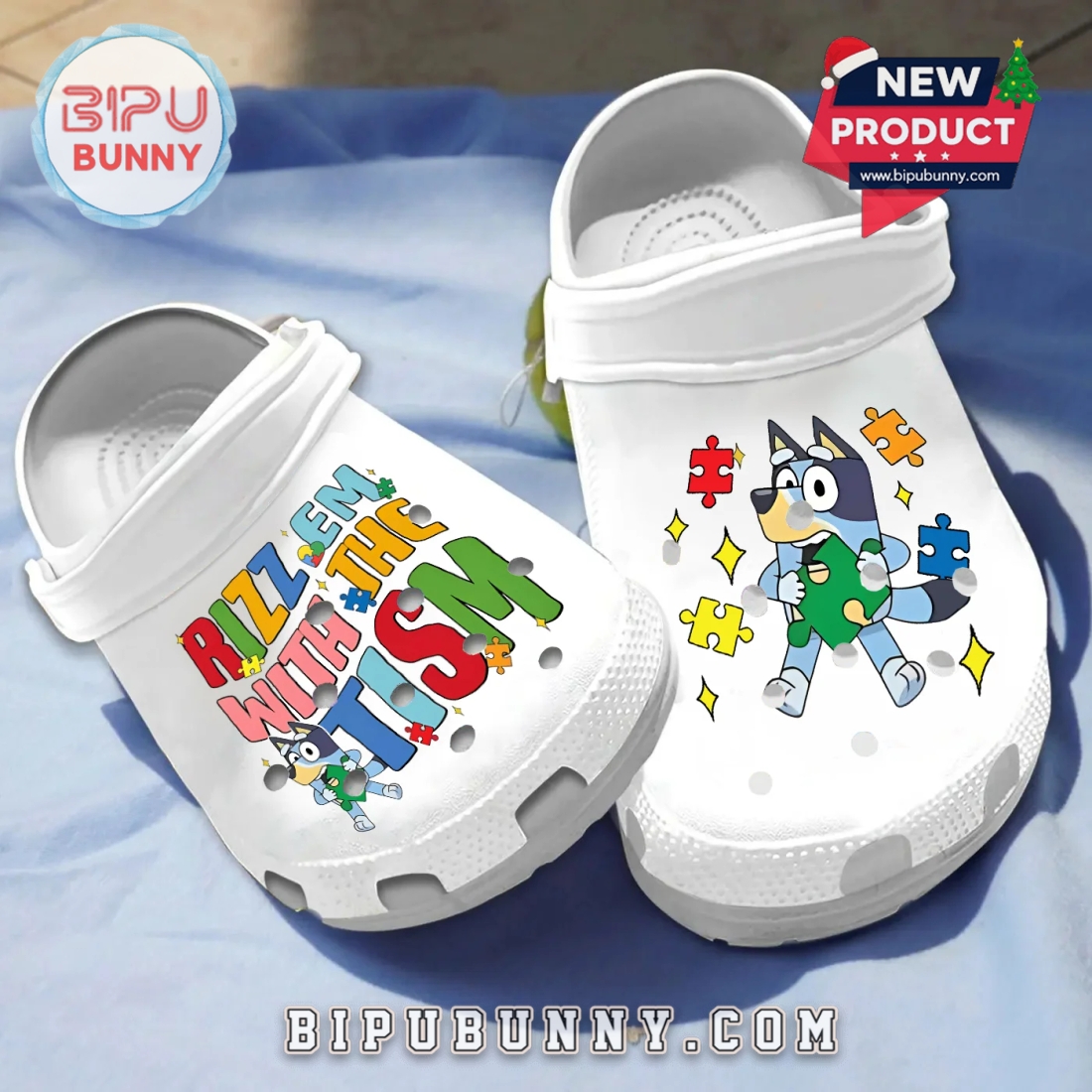 Autism Awareness Bluey Rizz Em With The Tism Crocs Autism Awareness Bluey Rizz Em With The Tism Crocs