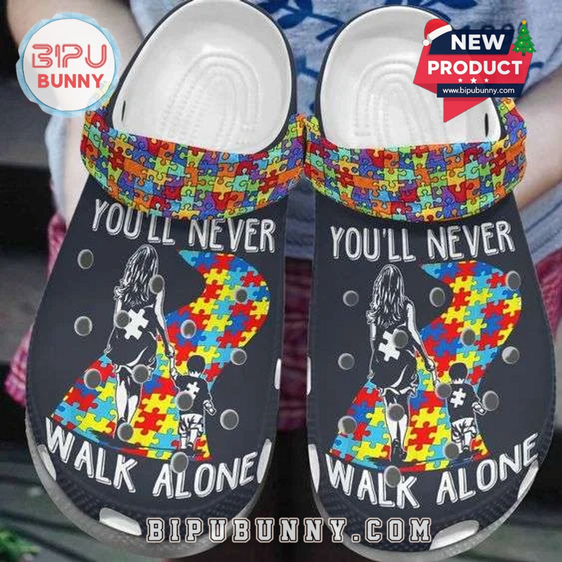Autism Awareness Day 2025 You’ll Never Walk Alone Autism Crocs Clogs Autism Awareness Day 2025 You’ll Never Walk Alone Autism Crocs Clogs