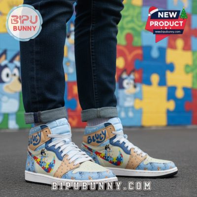 Autism Bluey High Air Jordan 1 Sneakers 2025