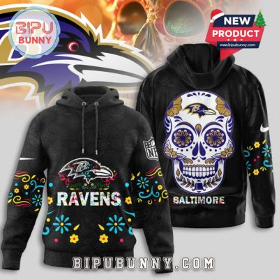 Baltimore Ravens NFL Dia de los Muertos Limited Editions Hoodie