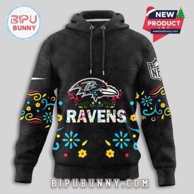 Baltimore Ravens NFL Dia de los Muertos Limited Editions Hoodie
