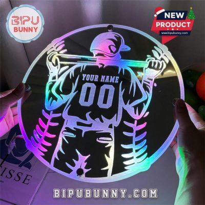 Baseball Mirror Lamp Cool Gift For Father’s Day