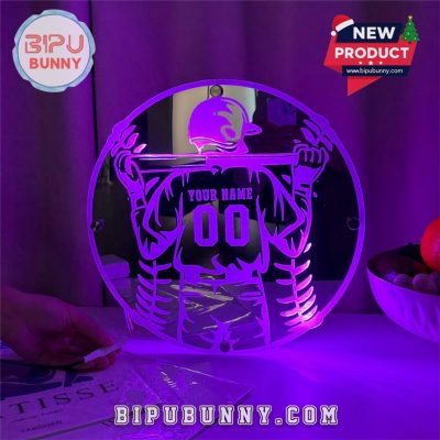 Baseball Mirror Lamp Cool Gift For Father’s Day