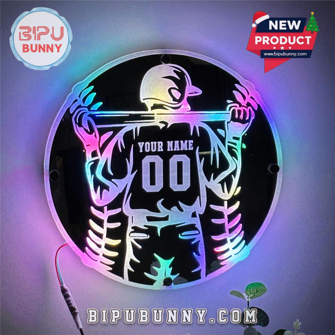 Baseball Mirror Lamp Cool Gift For Father’s Day Baseball Mirror Lamp Cool Gift For Father’s Day