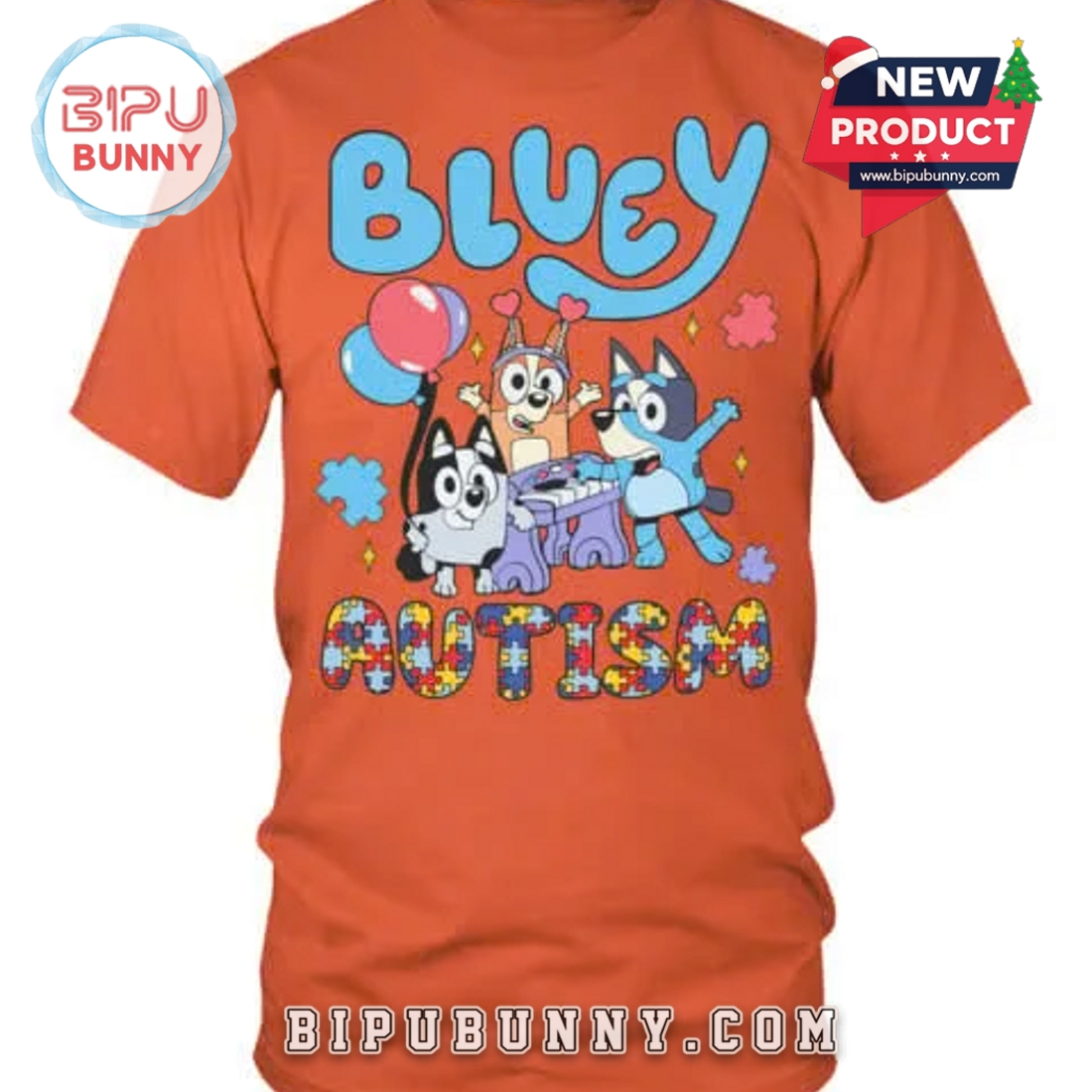 Bluey Autism Awareness Accept Understand Love T-Shirt Bluey Autism Awareness Accept Understand Love T-Shirt