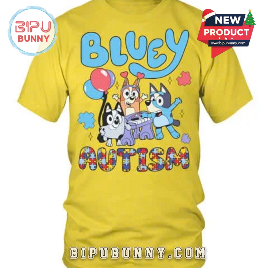 Bluey Autism Awareness Accept Understand Love T-Shirt Bluey Autism Awareness Accept Understand Love T-Shirt