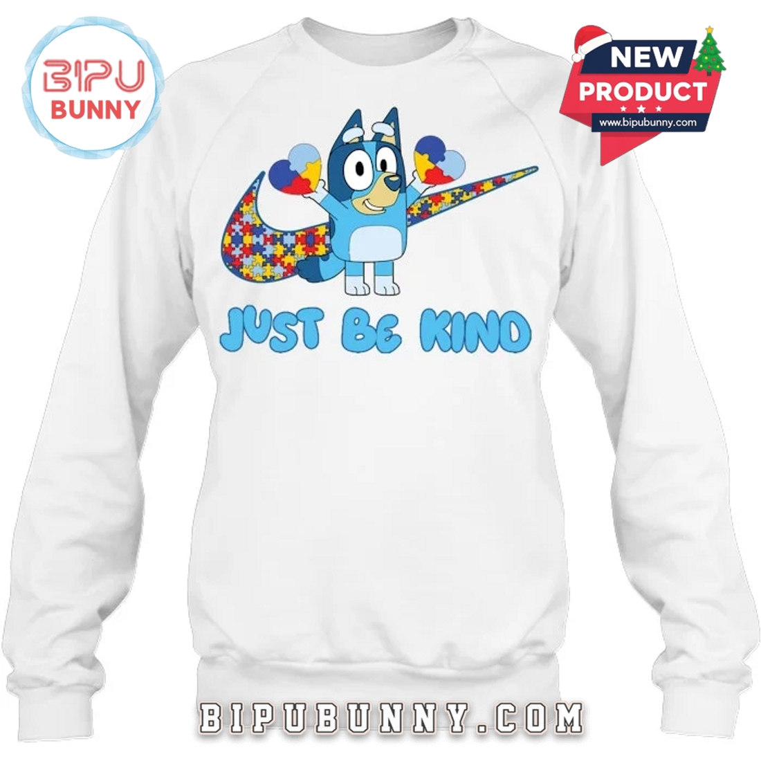 Bluey Just Be Kind Autism Awareness Unisex T-Shirt Bluey Just Be Kind Autism Awareness Unisex T-Shirt