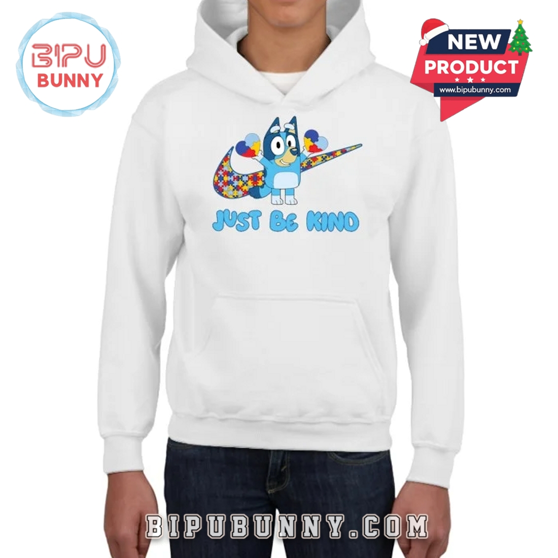 Bluey Just Be Kind Autism Awareness Unisex T-Shirt Bluey Just Be Kind Autism Awareness Unisex T-Shirt