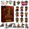Complete Bret Michaels-themed advent calendar set featuring mini figures, bikes, hats, and music icons!