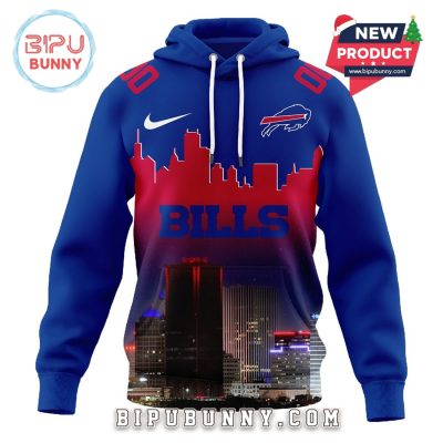 Buffalo Bills Custom NFL Skyline Hoodie 2025