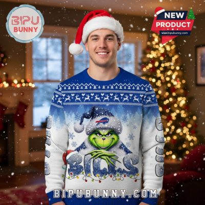 Buffalo Bills Grinch Ugly Christmas Sweater 2025