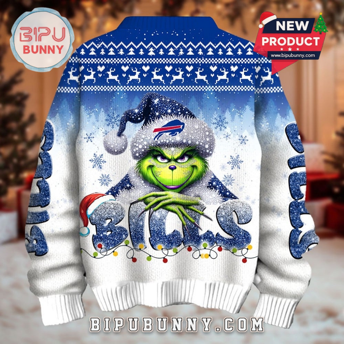 Buffalo Bills Grinch Ugly Christmas Sweater 2025 Buffalo Bills Grinch Ugly Christmas Sweater 2025