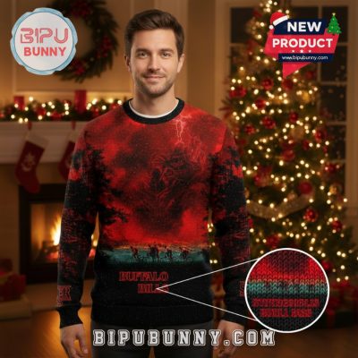 Buffalo Bills x Stranger Things Ugly Sweater 2025