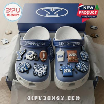 BYU Cougars Football Crocs Clogs