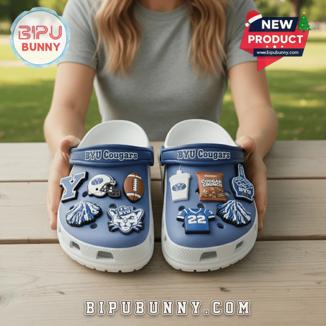 BYU Cougars Football Crocs Clogs BYU Cougars Football Crocs Clogs