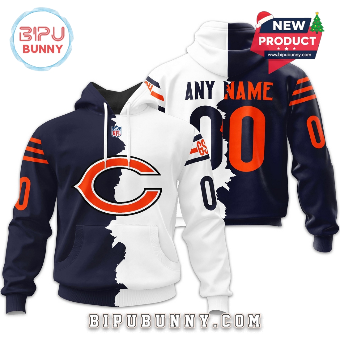 Chicago Bears 2025 NFL Home Mix Away Hoodie Chicago Bears 2025 NFL Home Mix Away Hoodie
