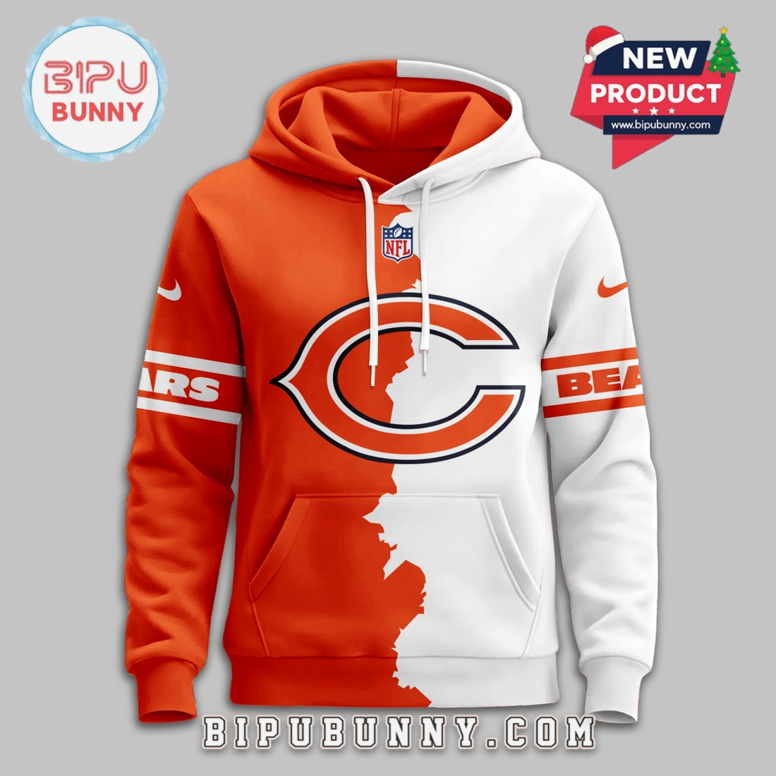 Chicago Bears 2025 Victory Split Hoodie Chicago Bears 2025 Victory Split Hoodie