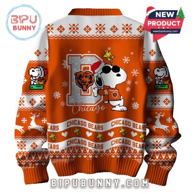 Chicago Bears NFL Peanuts Snoopy Ugly Sweater 2025