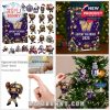 2025 Washington Huskies Advent Calendar with assorted mini ornaments including team figures, holiday characters, and logo-themed decorations!