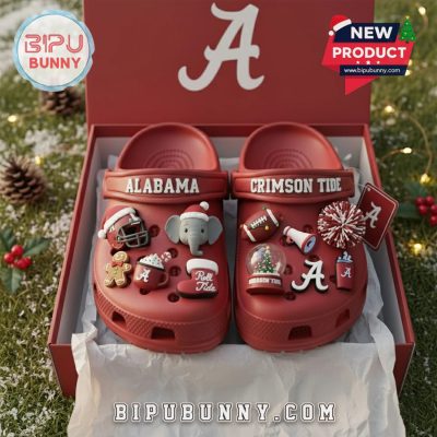 Christmas Alabama Crimson Tide 2025 Crocs Clogs